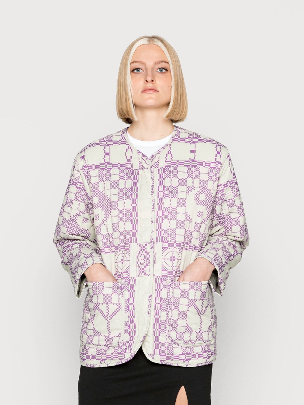 OBEY tiled liner Jacket (reversible)